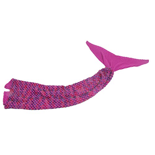image for AmyHomie Mermaid Tail Blanket, Soft Crochet Sleeping Bag Blanket for K