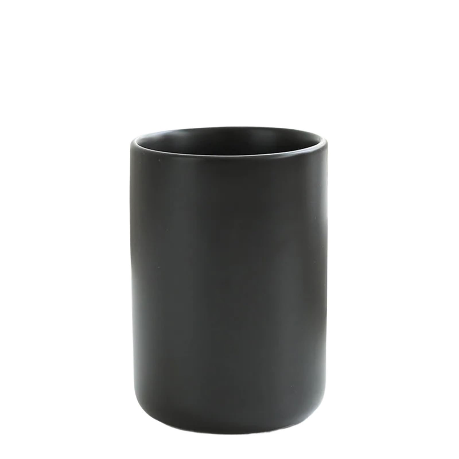 2pcs Tooth Cup Mouthwash Bathroom Ceramic Toothbrush Wash Household Supplies For Toothpaste(Black)