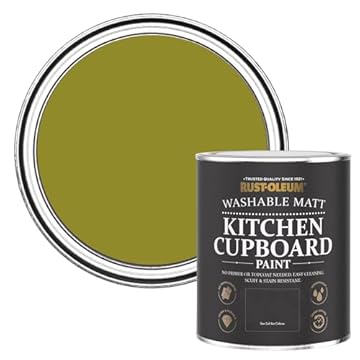 Rust-Oleum Green Kitchen Cupboard Paint in Matt Finish - Pickled Olive 750ml