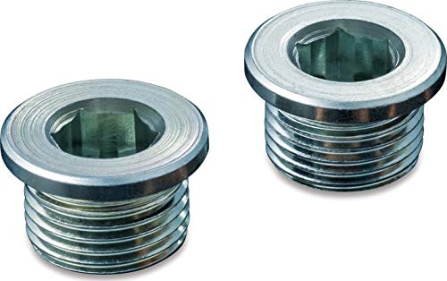 Kuryakyn 509 Motorcycle Oxygen Sensor Component: 18mm O2 Sensor Bung Plugs for Crusher Exhaust, 1 Pair