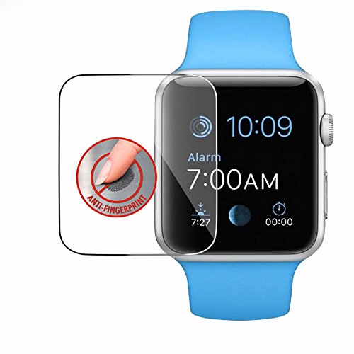 Cadorabo Tempered Glass Compatible With Apple Watch Series 1 & 2 38Mm In High Transparency - Screen Protection 3D Touch Compatible With 9H Hardness - Bulletproof Display Saver #TOP3