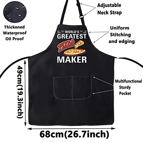 WZMPA Pizza Lover Adjustable Apron With Pocket Pizza Chef Gifts World's Greatest Pizza Maker Apron for Men Women Pizza Maker Apron - Image 2