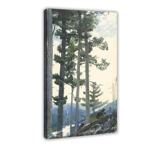 Impression sur toile Winslow Homer Old Settlers tableau deco bureau 40x61cm