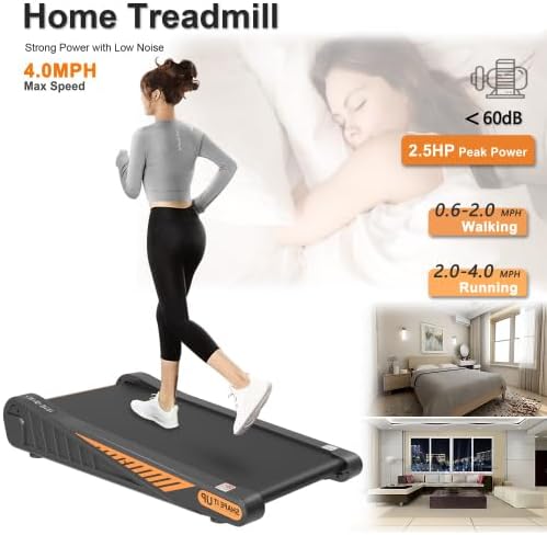 Caminadora Walking Pad Compacta para el Hogar 2.0HP Inclinación 8% miniatura 2