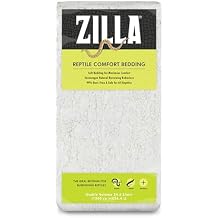 Zilla Reptile Comfort Bedding, Burrowing Reptile Paper Bedding for Skinks and Snakes, 24.6 Liters