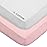 American Baby Company 2 Pack 100% Natural Cotton Fitted Crib Sheets 52 x 28 - Soft, Breathable, Hypoallergenic & Gentle Toddler Bed Sheets, Pink and White, Neutral for Boys & Girls