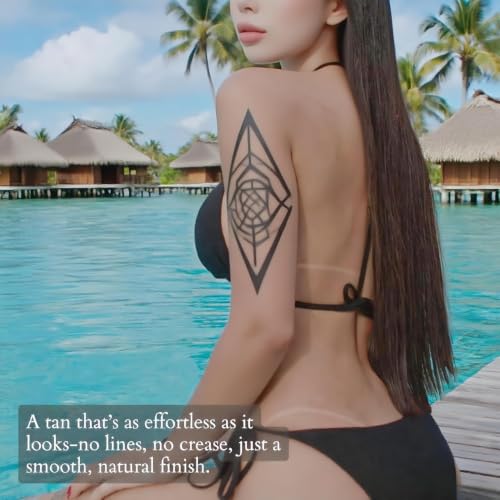 Image of 3-Pack Brazilian Self Tanning Bikini Tape for Flawless, Adhesive Bikini for Spray Tan Solution, Streak-Free Tan Lines - Gentle, No-Slip Fit for Sun, Spray & Bed Tanning - Sticker bikini for tanning