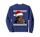 Star Wars Chewie Santa Hat Ugly Christmas Sweater Sweatshirt Sweatshirt