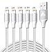 Produktbild Aioneus iPhone Ladekabel Lightning Kabel [5Pack 1M 1M 1.5M 1.5M 2M] Nylon iPhone Kabel USB Schnell Ladekabel für iPhone 5 5S 5C, iPhone 6 6Plus 6S, iPhone 7 7 Plus 8 8Plus, iPhone 11Pro X XR XS,iPad