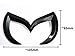 PROMOTORING For 14-16 MAZDA3 / 02-13 MAZDA6 / 04-11 RX-8 EVIL 'M' REAR TRUNK EMBLEM BADGE - GLOSS BLACK