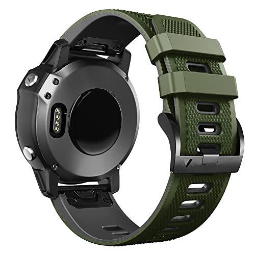 Correa de silicona de 26mm para Garmin Fenix 5X Plus sustitución de pulsera rota 3