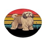 Zoom IMG-1 lowchen sunset retro dog design Zoom IMG-1 lowchen sunset retro dog design