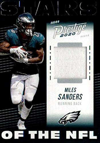 2020 Panini Prestige Stars of the NFL #18 Miles Sanders Game Used Jersey (White) Philadelphia Eagles NFL Football Trading Card