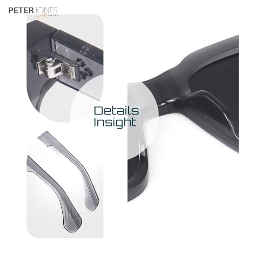 Image of Peter Jones I Zero Power Blue Cut Computer Glasses I Retro Square Shape I Gaming Glasses I UV Protected & Blocks Harmful Rays I Men & Women I Large Square 3804