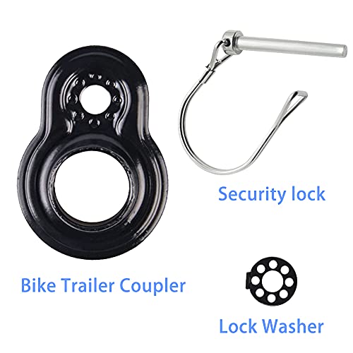 Midube Black Bike Trailer Coupler Hitch, Coupler Hitch Attachments For A Wide Range Of Bicycle Carriers, Bicycle Trailer Accessories, Trailer Sizes #TOP1
