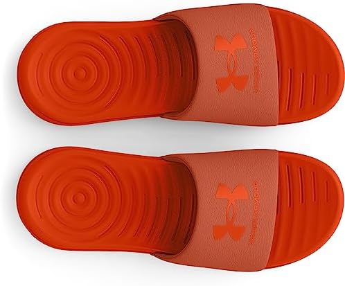 Under Armour Men's Ansa Fixed Strap Slide Sandal, (201) Orange Oxide/Scorched/Scorched, 11 | Image 3