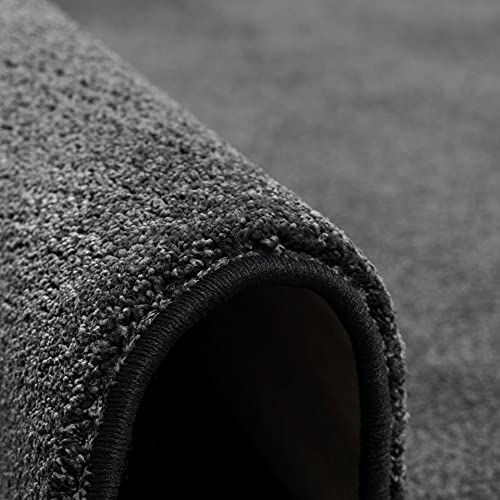 Snapstyle Hochflor Luxus Velours Teppich Touch Anthrazit in 24 Größen