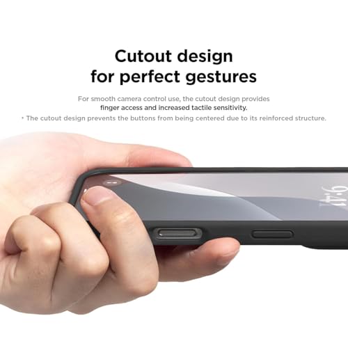 Image of AIBEX Premium Liquid Silicone Back Cover Case Compatible for iPhone 16 Pro | Shockproof, Drop and Camera Protection | Slim Phone Case, Anti-Scratch Soft Microfiber Lining - Black