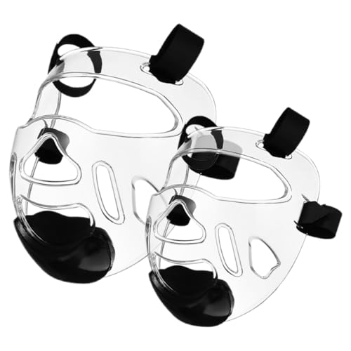 Protection Faciale Taekwondo Lot de 2 Visières Amovibles Haute Densité pour Casque de Boxe Enfant