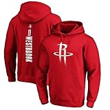 Jersey Unisex Baloncesto Ropa Rockets Sudaderas Hombres Deportes Manga Larga Al Aire Libre Casual Manga Larga Sudaderas,M