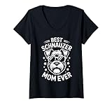 Photo Gallery donna il miglior schnauzer mom ever funny schnauzer maglietta con collo a v Photo Gallery donna il miglior schnauzer mom ever funny schnauzer maglietta con collo a v