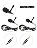 HUACAM 3 Pcs Lavalier Lapel Microphone, Professional Omnidirectional Condenser Mic, 3.5mm Clip-on for Smartphone, Laptop, PC - Mini for YouTube, Interview, Conference #1