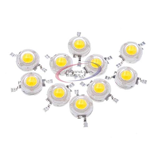 10PCS 1W LED Bulbs High Power Lamp SMD Beads Warm White 100-110LM