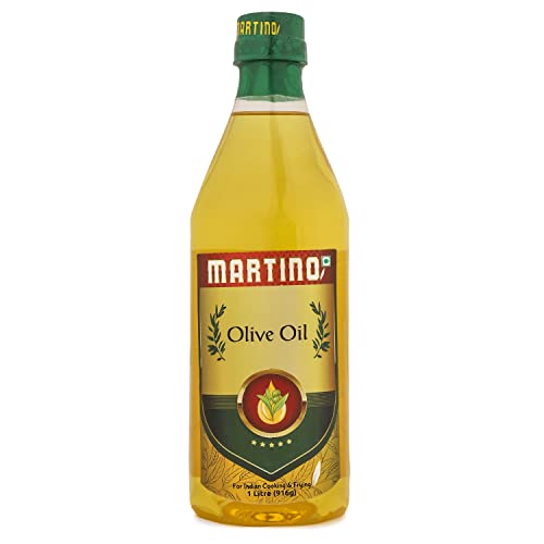Image of Martino olive oil 1 litre Classic Olive Oil for Indian Cooking Rich in Antioxidants | Ideal for Frying, roasting, sauteing| Extra Light|Neutral Flavour