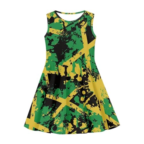 Dresses for Girls 3-16T Sleeveless Crew Neck Sun Dresses Midi Sundresses One Piece Dresses4