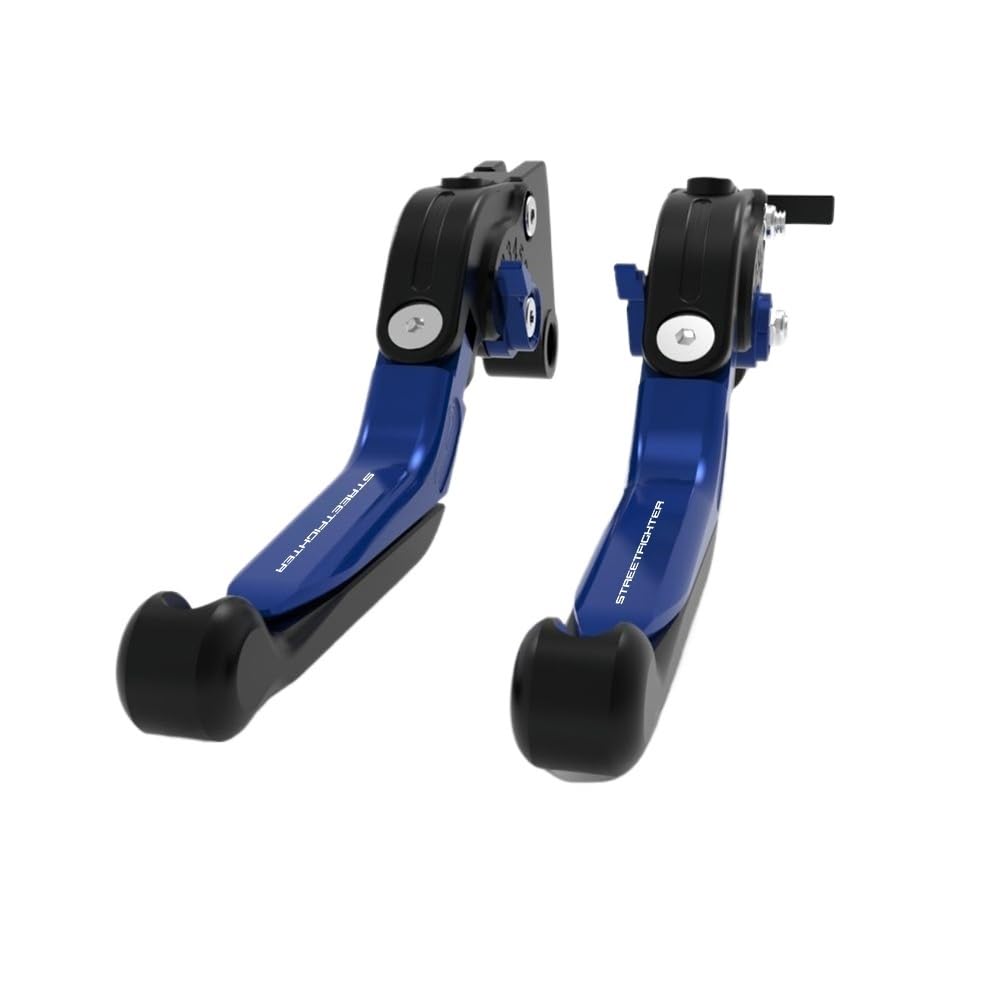 Pvxecag Blue S Motorcycle Brake Levers Adjustable Folding Extendable Motorcycle Brake Clutch Levers For Diavel V4 2023 2024 And St&Reetfi&Ghter V4/Sp2 2022 2023