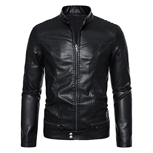 Caban à carreaux homme manteau coupe slim contre le vent froid