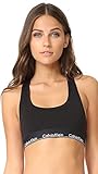 Calvin Klein Modern Cotton Unlined Wireless Bralette, Black Waistband, Small
