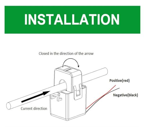 Transformador de corriente de núcleo dividido de 16mm para medir 120A 6