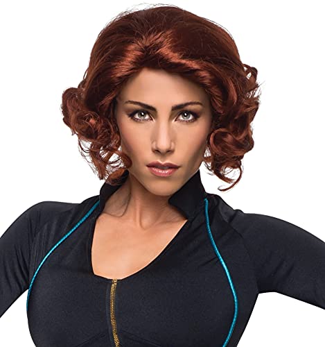 Perruque La Veuve Noire adulte cheveux synthétiques cosplay noir