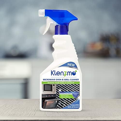 Klenzmo Microwave Oven & Grill Cleaner Spray | Cleaning Liquid for Microwave Ovens, Chimney hoods, Grills, OTG, Gas Stove, Exhaust Fan | Kitchen Cleaner/Cleaners | Pack of 450ml