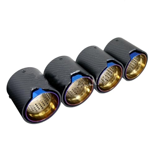 Embout d'échappement en acier inoxydable mat et bleu brûlé pour BMW M5 F90 de prestige