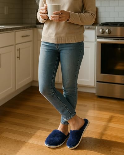 Image of Premium Fur Home Slippers For Women & Men For Winter Capet Slippers for Bedroom Indoor Carpet house slides