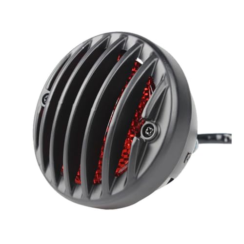 Feu arrière universel 12V moto avec support de plaque d'immatriculation