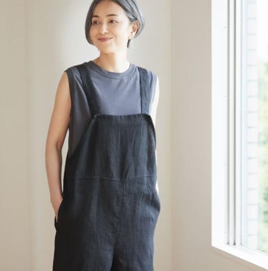 極 fog linen work 北欧暮らしの道具店 リネンサロペット 【新商品