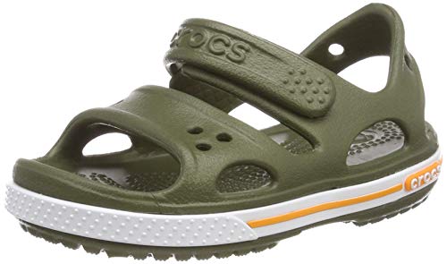 Image of crocs Boy's Crocband II Sandal PS Green Sandals-C10 (14854-309-C10)