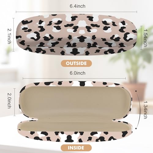 Image of Glasses Case Hard Shell,Portable Protective Eyeglasses Case, Eyeglass Holder Box with Cleaning Cloth,for Women Men