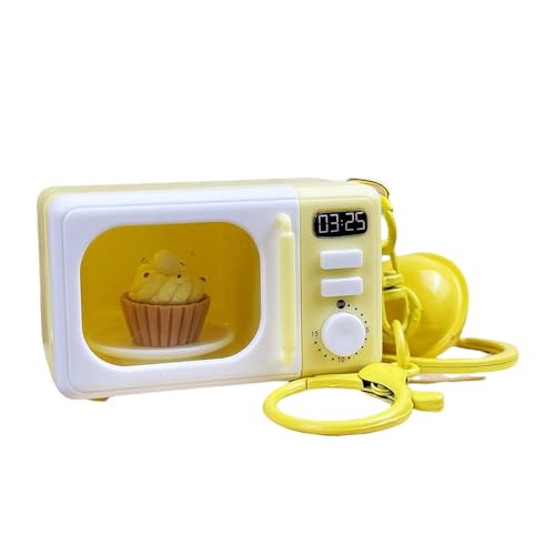 Accessorio per Portachiavi in Miniatura Controllo Rotante con Illuminazione Sonora con Utensili da Gioco per Ruolo Che Brillano Motoschettimi Modello A Microonde