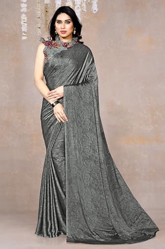 Image of MIRCHI FASHION Women Saree | Chiffon Batik Printed Breathable Regular Use Sari with Blouse