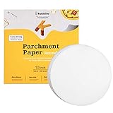 EXTRA STRONG - 200 Stk. 10 Zoll Backpapier Rund aus extra dickerem 45 g/m² Papier im Vergleich zu dem üblicherweise verwendeten 35 g/m²- oder 40 g/m²-Papier, es ist etwa 12% dicker als das Papier anderer Hersteller. Sie messen jeweils genau 25.4 cm, was ideal für runde Backformen mit einer Bodengröße von 10 Zoll ist. Perfekt für das Backen von 10