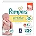 Pampers Baby Wipes Sensitive 6X Pop-Top Packs, 336 Count