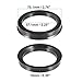 ACROPIX 70.1mm to 57.1mm Universal Car Hub Centric Rings Black - Pack of 4