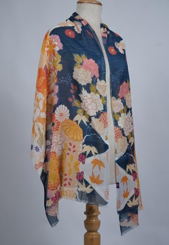 Image of VIC Cotton Modal Digital Print Scarf for Women | Digital Print Designer Stole | Soft Lightweight Luxury Wrap | Premium Cotton Modal Blend | 55 x 170 cm | VIC-SM-DP5517