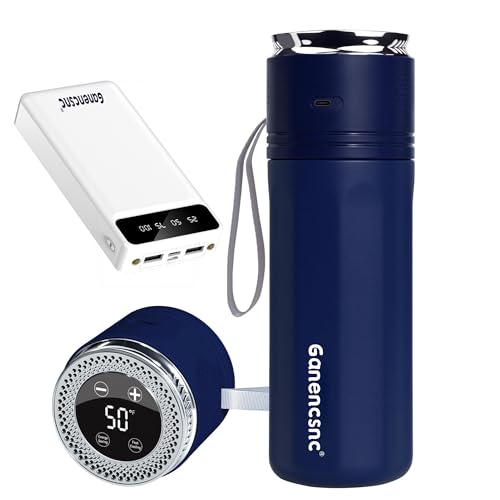 Electric Insulin Cooler Travel Case USB Type-C Smart Cooling 20000mAh Power Bank Large Capacity Medication CoolerMedical Cooler for Travel Blue inclued 20000mAh Power Bank