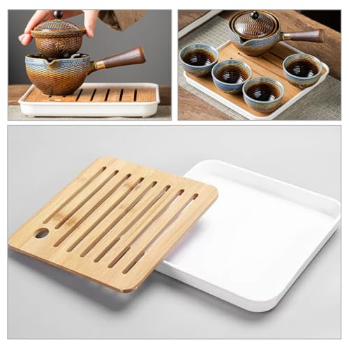 Juego de té portátil de cerámica FOMIYES para disfrutar de tu té favorito en viajes y familia 4