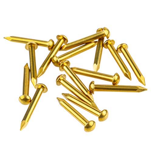 image for UNIQANTIQ HARDWARE SUPPLY Solid Brass Escutcheon Pins - 1/2